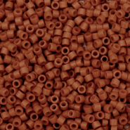 Miyuki Perlen delica's 11/0 Opaque sf dyed sienna brown DB-794