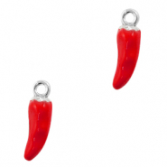 Basic Quality Metall Anh&auml;nger Pfeffer Silver-red