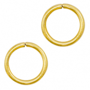 Stainless Steel - Rostfrei Stahl Schmuckzubeh&ouml;r Bindering 11mm Gold