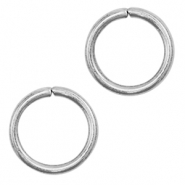 Stainless Steel - Rostfrei Stahl Schmuckzubeh&ouml;r Bindering 11mm Silber
