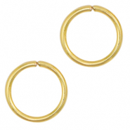 Stainless Steel - Rostfrei Stahl Schmuckzubeh&ouml;r Bindering 5mm Gold