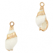 Muschel Anh&auml;nger Specials Wellhornschnecke White-gold