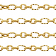 Stainless Steel - Rostfrei Stahl Schmuckzubeh&ouml;r Gliederkette Ankerkette Gold