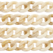 Acrylkette 22mm Beige