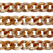 Acrylkette 19mm Brown