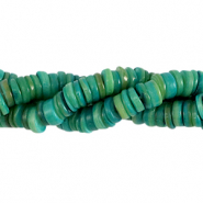 Muschel Perlen Disc 7mm Dark eden green
