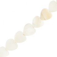 Muschel Perlen Herz White