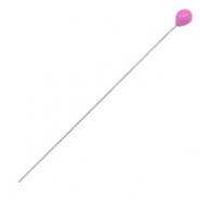 Metall Zubeh&ouml;r DQ Nietstifte 52mm Antik silber-pink (Nickelfrei)