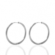 Ohrringe aus Stainless Steel - Rostfreiem Stahl Creolen 18mm Silber
