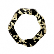 Resin Anh&auml;nger asymmetrisch Champagne-black