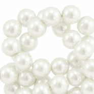 Glaswachsperlen 6mm Off white