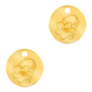 Plexx Anh&auml;nger 12mm Geburtsblume Mai-Maigl&ouml;ckchen Gold
