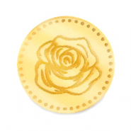 Plexx Cabochons 20mm Geburtsblume Juni-Rose Gold