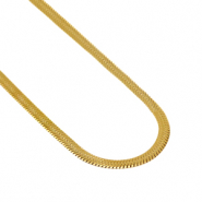 Ketten aus Stainless Steel - Rostfreiem Stahl Schlangenkette Gold