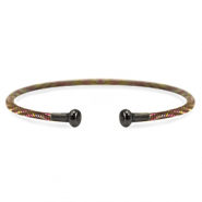 C.U.S&reg; Schmuck Armreif Brown-silver anthracite