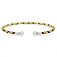 C.U.S&reg; Schmuck Armreif Yellow-black-silver