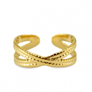 Ringe aus Stainless Steel - Rostfreiem Stahl Gold