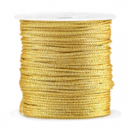 Makramee Band geflochten 1mm Gold metallic