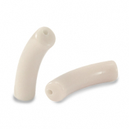 Acryl perlen Tube Latte beige