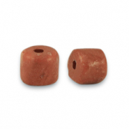 Natursteinperlen Marmor disc 4x4mm Sienna brown