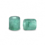 Natursteinperlen Quarz Disc 2x2mm Bermuda green
