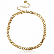 Fusskettchen aus Stainless Steel - Rostfreiem Stahl Kettenglieder Gold