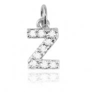 Brass TQ Metall Anh&auml;nger initial Z Silver