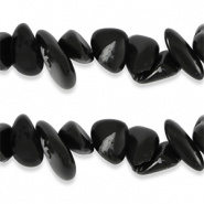 Chips Steine Perlen Obsidian Black-anthracite marble