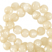 Polaris Perlen 4 mm rund Mosso Prosecco white
