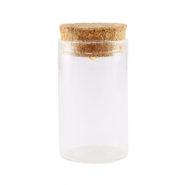 Wunschflaschen mit Kork 5x3cm Transparent