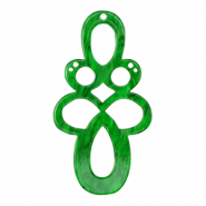 Resin Anh&auml;nger Barock Emerald green
