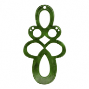 Resin Anh&auml;nger Barock Moss green