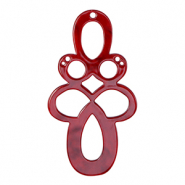 Resin Anh&auml;nger Barock Salsa red