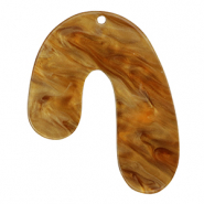 Resin Anh&auml;nger im Organicdesign Harvest orange-brown