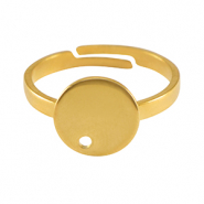 Stainless Steel - Rostfrei Stahl Schmuckzubeh&ouml;r Ringe Gold