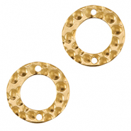 Stainless Steel - Rostfrei Stahl Anh&auml;nger / Zwischenst&uuml;ck 15mm Gold
