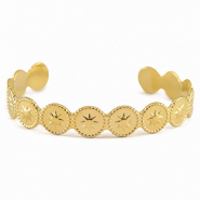 Armb&auml;nder aus Stainless Steel - Rostfreiem Stahl Bangle Star Gold