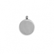 Stainless Steel - Rostfrei Stahl Anh&auml;nger La Luna Vollmond Silver