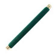 Schmuckdisplay Kissen Sammt f&uuml;r Ringe Dark green-gold