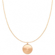 Polaris Steel Ketten aus Stainless Steel mit Settung f&uuml;r 20mm Cabochon Rosegold