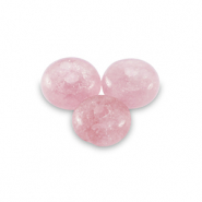 Natursteinperlen gew&ouml;hnlicher Opal Rondell 4mm Light pink