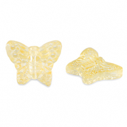 Glasperlen Schmetterling Yellow