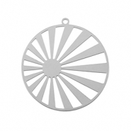 Stainless Steel - Rostfrei Stahl Anh&auml;nger Bohemian 28mm Silver