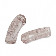 Tube Acrylperlen crackle Grey-beige