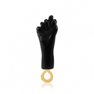 Resin Anh&auml;nger "Mano Fico" Black-gold
