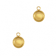 Stainless Steel - Rostfrei Stahl Anh&auml;nger 5mm Gold