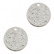 Metall Anh&auml;nger DQ 20mm Antik silber (Nickelfrei)
