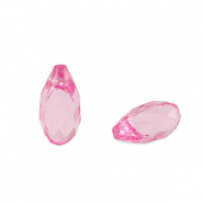 Acryl Perlen Tropfen Magenta pink transparent