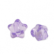 Acryl Perlen Stern Purple transparent