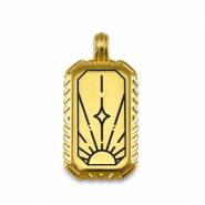 Metall Anh&auml;nger DQ Sonne Gold (Nickelfrei)